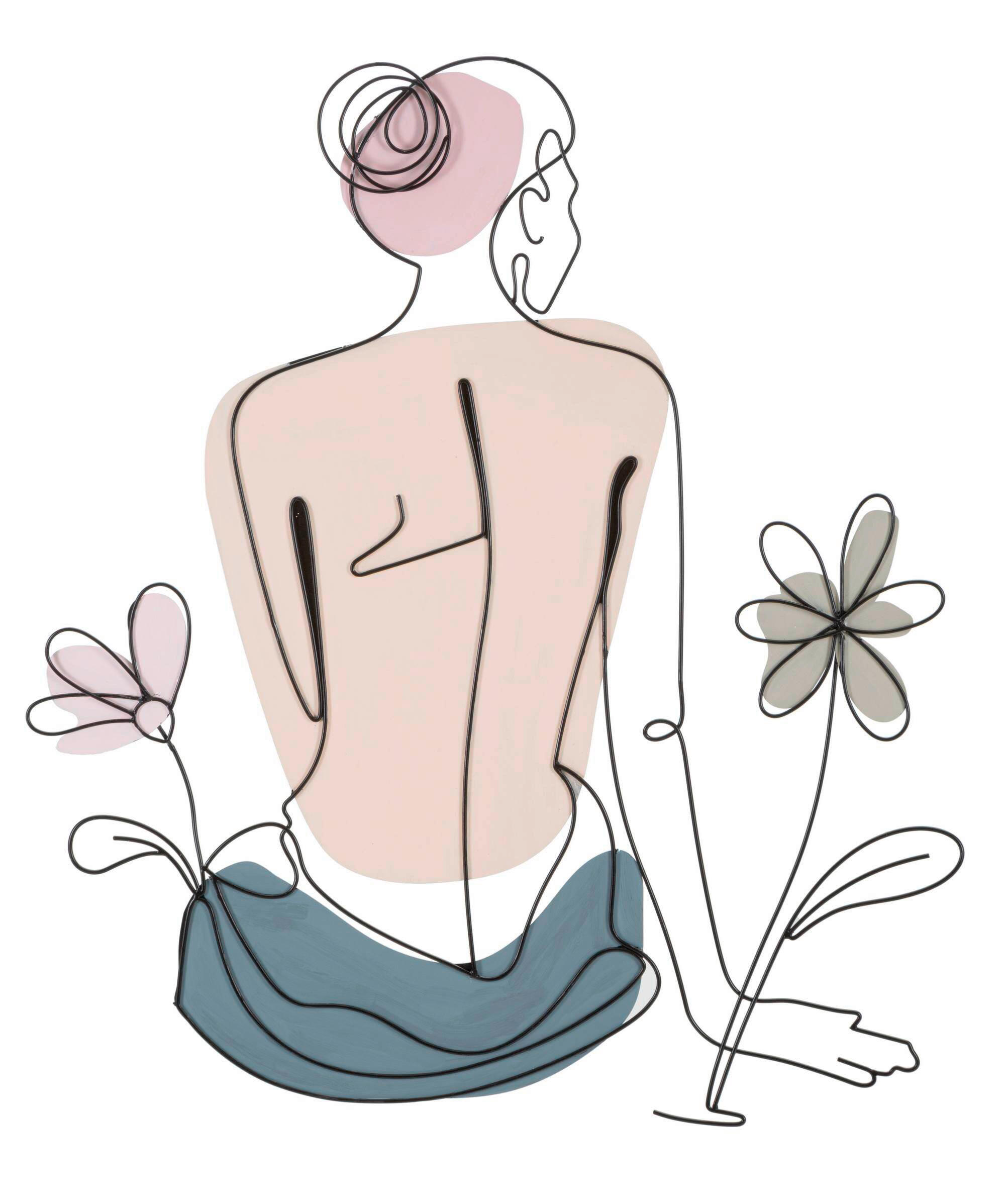 DEKORACE NA ZEĎ 80/90/1.3 cm  - Basics, kov (80/90/1.3cm)