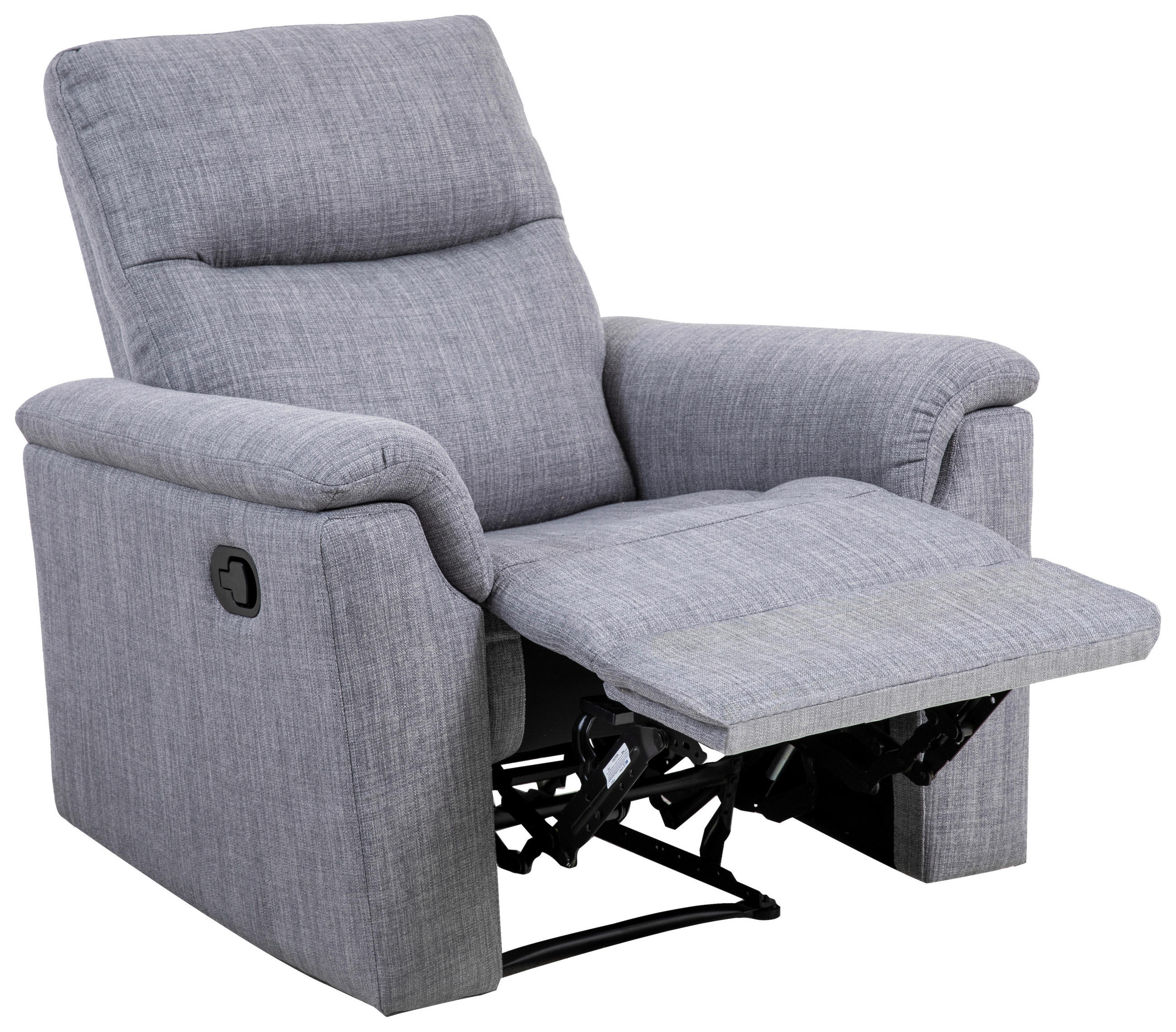 1-SITS i mikrofiber grå  - mörkgrå/svart, Klassisk, trä/textil (92/103/97cm) - Chilliano