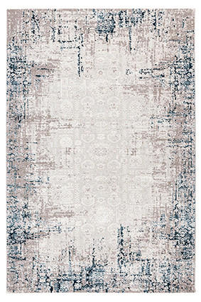 COVOR ȚESUT DE MÂNĂ  - albastru/gri, Basics, textil (200/290cm)
