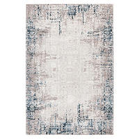 COVOR ȚESUT DE MÂNĂ  - albastru/gri, Basics, textil (120/170cm)
