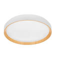 LED-DECKENLEUCHTE 48/8 cm   - Weiß/Sonoma Eiche, Basics, Kunststoff/Metall (48/8cm) - Novel
