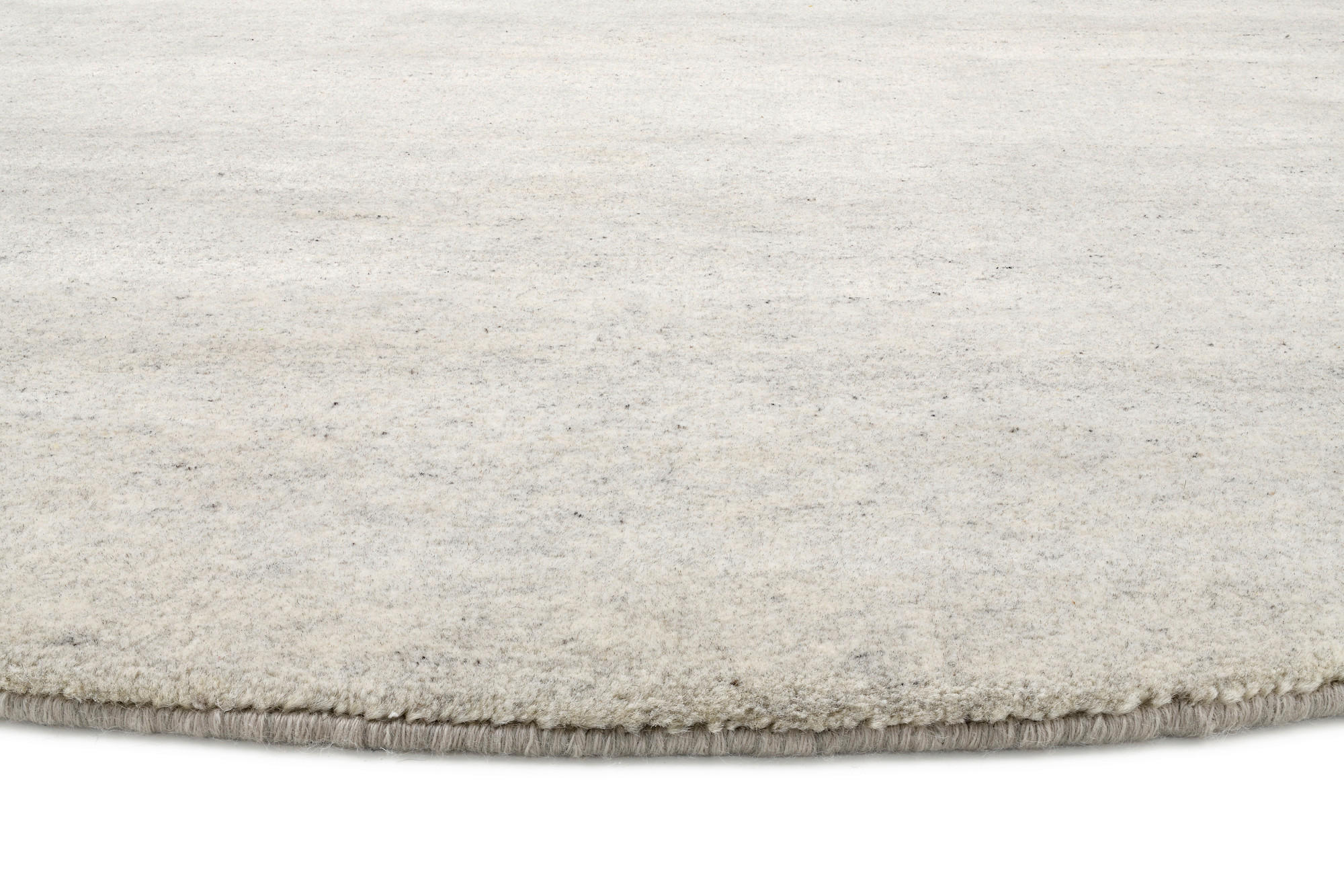 Thumbnail - Linea Natura Wollteppich Silverström, Grau, Textil, Uni, rund, für Fußbodenheizung geeignet, Teppiche & Böden, Teppiche,...