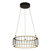 LED SVJETILJKA VISEĆA  38/150 cm      Circolo  - crna, Design, metal/plastika (38/150cm)