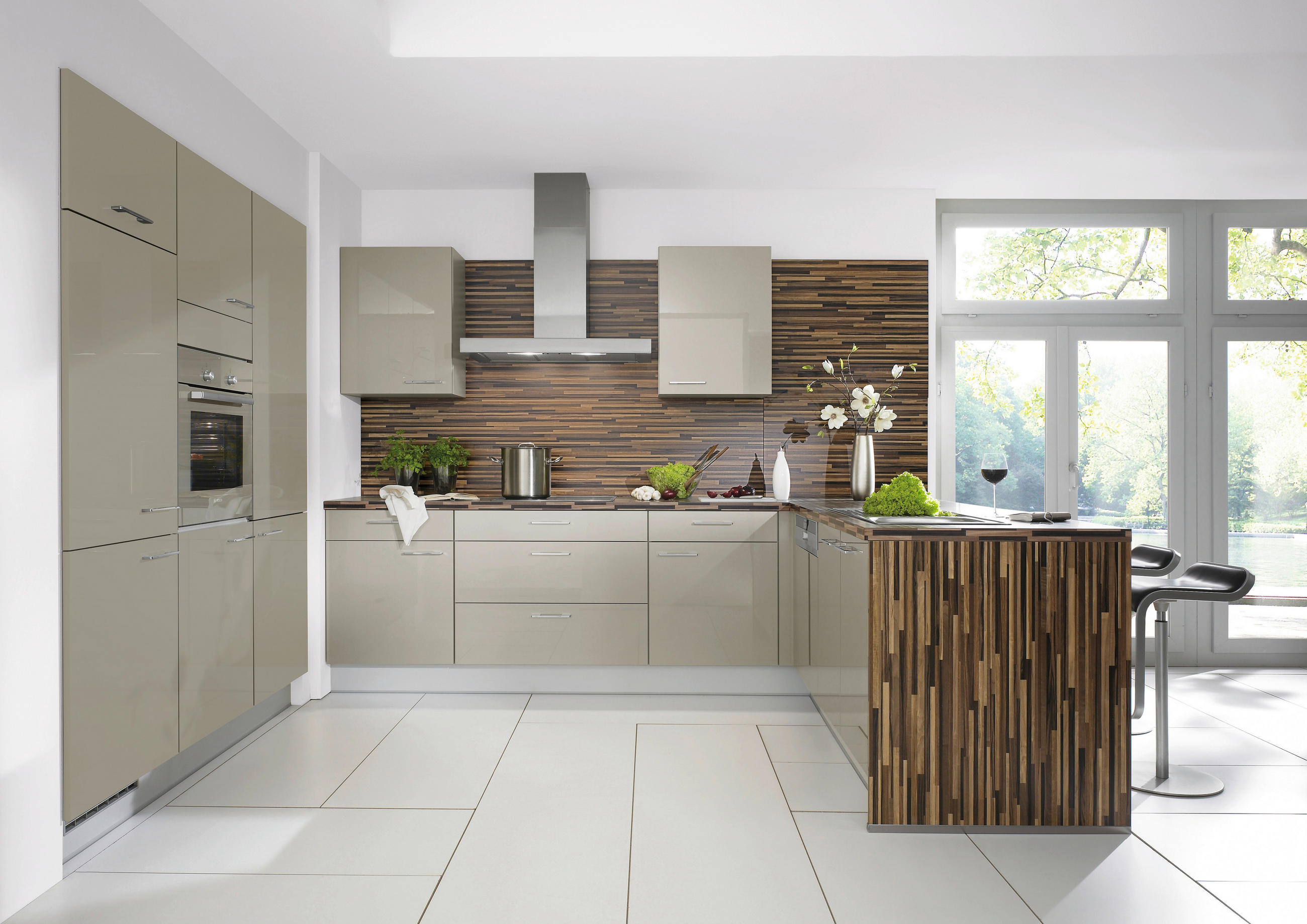 EINBAUKÜCHE   - Design, Holzwerkstoff - Celina