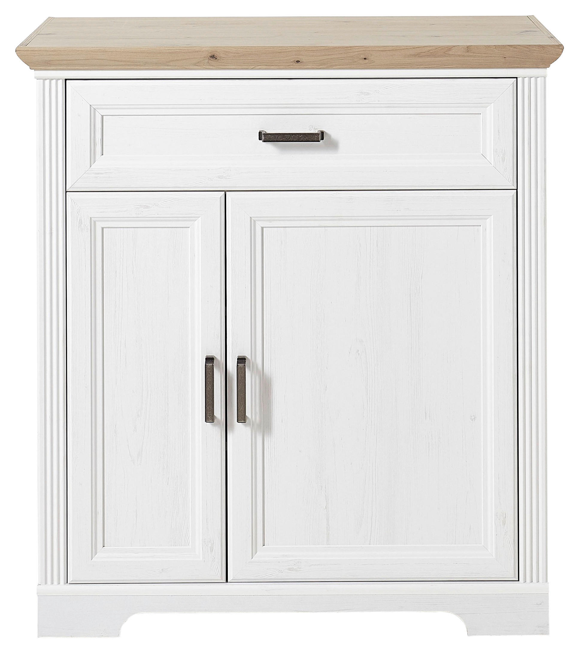 PANTOFAR 93/102/41 cm  - culoare coconar/culoare lemn stejar, Romantik / Landhaus, metal/material pe bază de lemn (93/102/41cm) - Landscape
