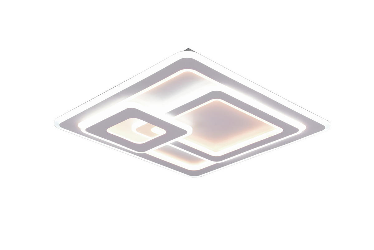 LED-DECKENLEUCHTE Mita   - Weiß, Design, Metall (51,5/7/51,5cm) - Trio Leuchten