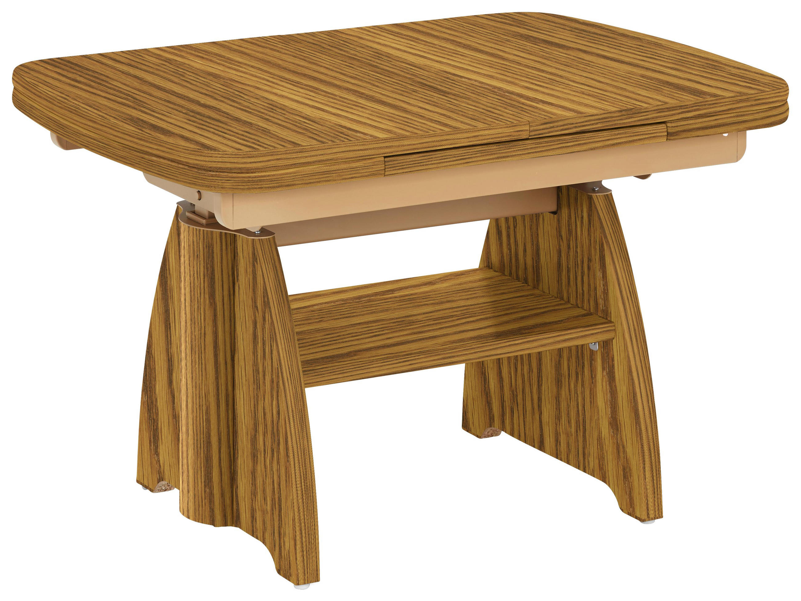 Couchtisch in Holz 90(130,5)/65/56-75 cm