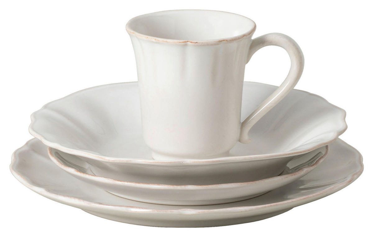 KOMBISERVICE Weiß ALENTEJO 4-teilig 1 Personen  - Weiß, Basics, Keramik - Costa Nova