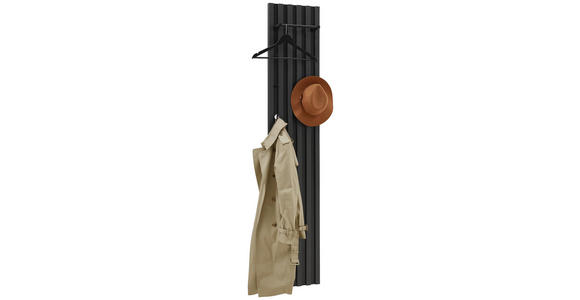 GARDEROBE 3-teilig  in 225/199/40 cm  - Graphitfarben, Design, Holzwerkstoff (225/199/40cm) - Voleo