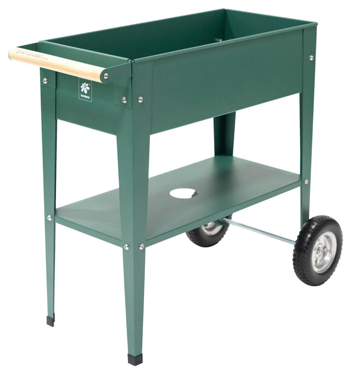 HOCHBEET 35/80/75 cm  - Olivgrün, Basics, Metall (35/80/75cm)