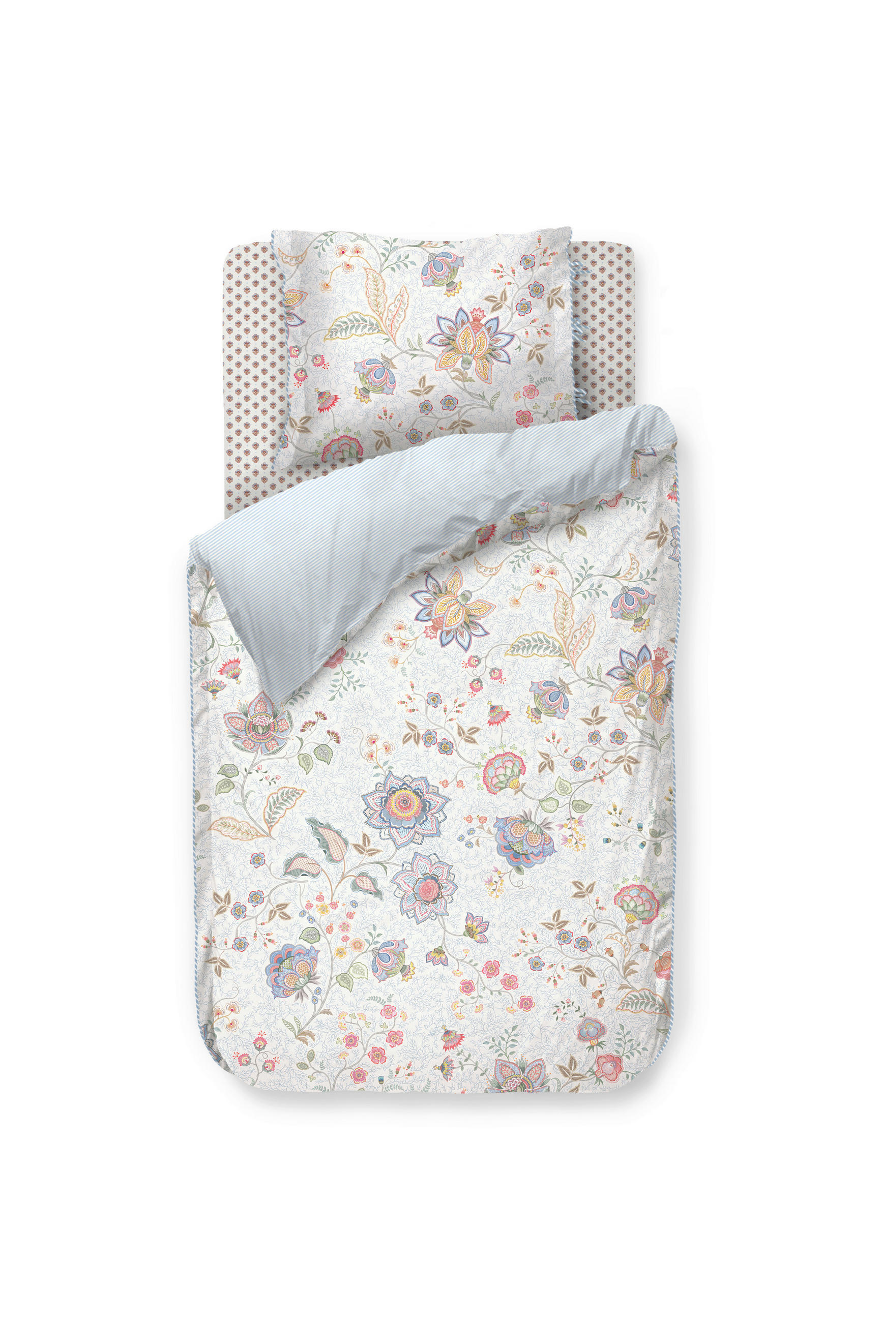 WENDEBETTWÄSCHE Mumbai Morning 140/200 cm  - Hellblau, Basics, Textil (140/200cm) - Pip Home