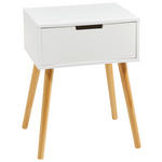 NACHTSCHRANK Kiefer massiv  - Weiß/Naturfarben, Design, Holz/Holzwerkstoff (30/40/52cm) - Xora