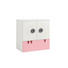 WICKELKOMMODE Now! Minimo Weiß - Hellrosa/Rot, Design, Holzwerkstoff (90,2/93,9/53,1cm) - Now by Hülsta