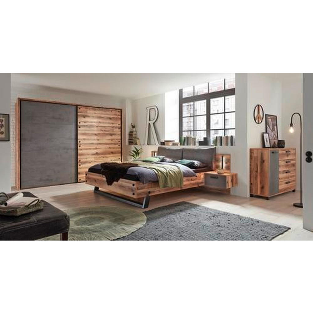 Thumbnail - Livetastic Schwebetürenschrank, Anthrazit, Fichte, 3 Fächer, 270x210x60 cm, Made in Germany, BQ - Bündnis für Qualität, ...
