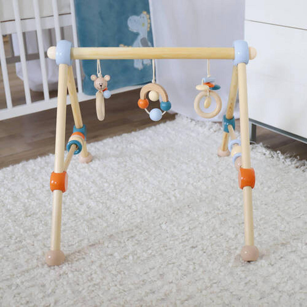 SPIELBOGEN - Blau/Petrol, Trend, Holz (54/48/54cm)
