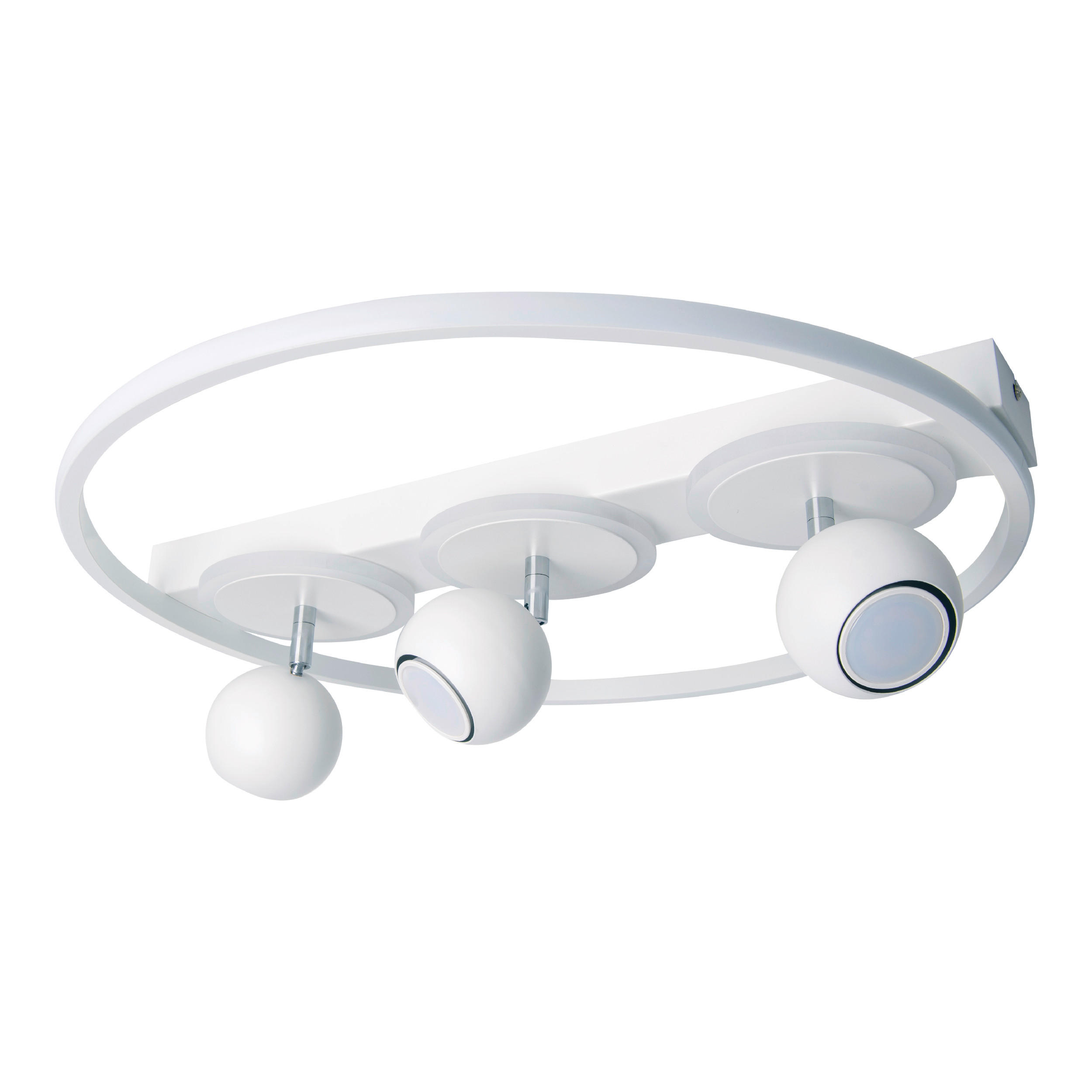 DECKENLEUCHTE 50/15,5 cm   - Weiß, Design, Kunststoff/Metall (50/15,5cm) - Näve