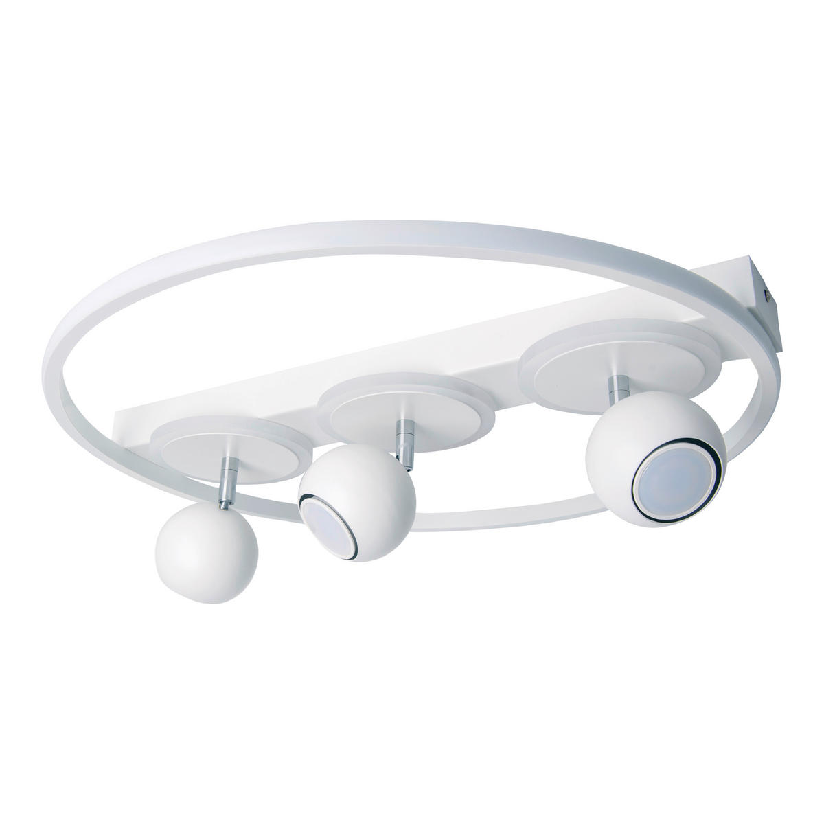 DECKENLEUCHTE  50/15,5 cm    - Weiß, Design, Kunststoff/Metall (50/15,5cm) - Näve