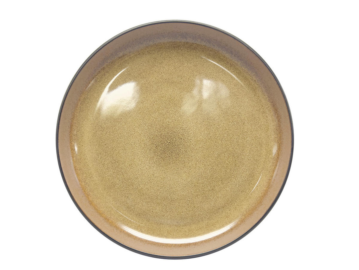 DESSERTTELLER Faro  21 cm   - Braun, Design, Keramik (21cm) - Novel