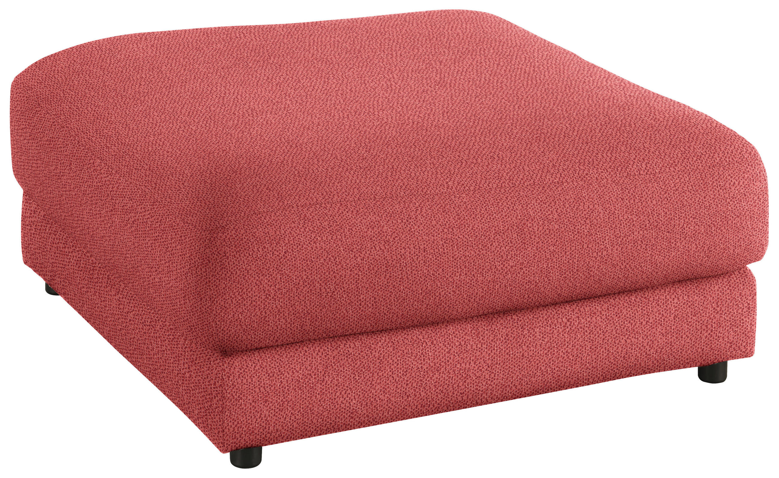 HOCKER in Textil Koralle  - Koralle/Schwarz, Design, Kunststoff/Textil (100/86/100cm) - Lomoco