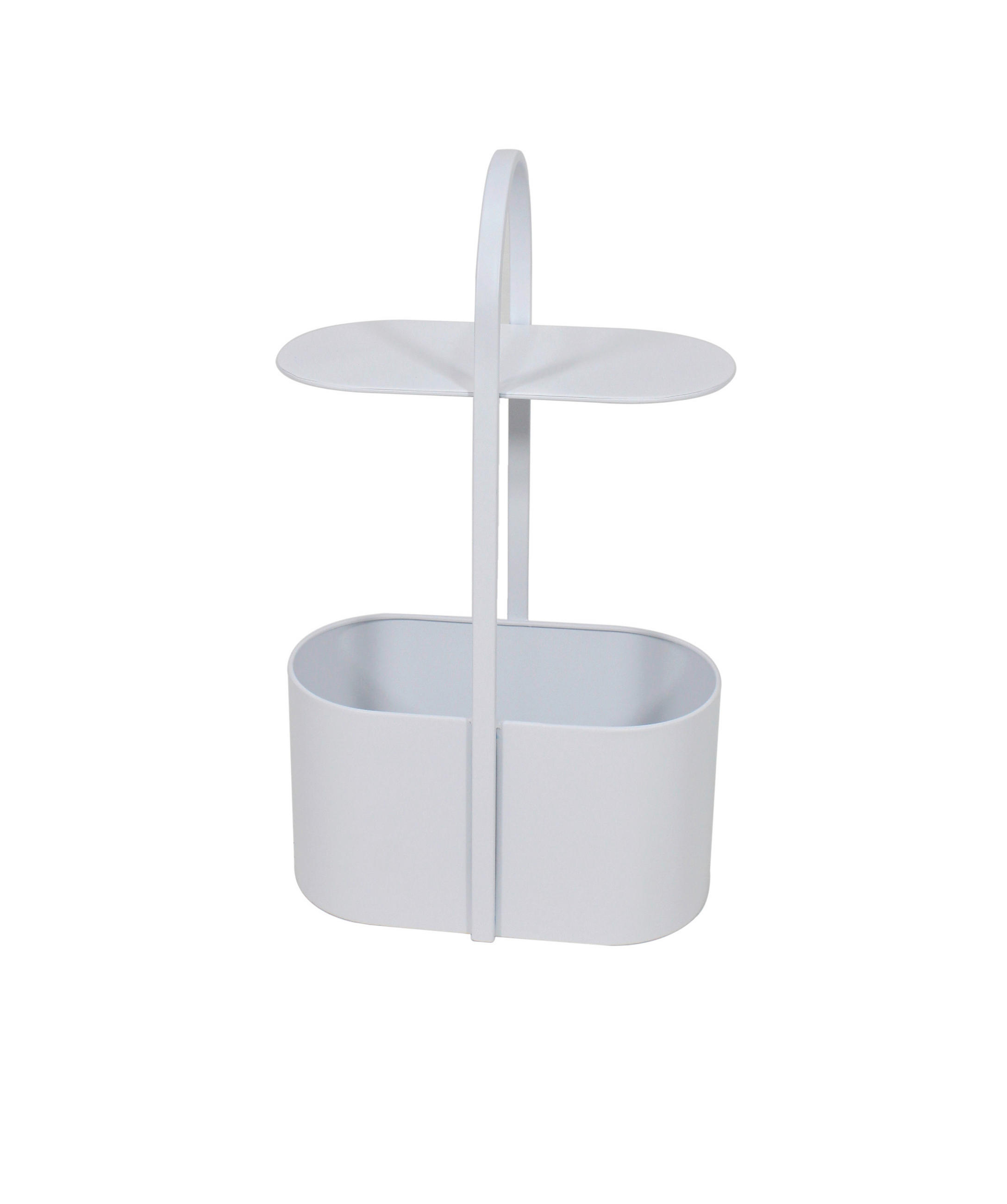 BEISTELLTISCH Weiß rechteckig  - Weiß, Design, Metall (40/70,5/24,5cm) - Ambia Home