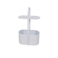 BEISTELLTISCH Weiß rechteckig  - Weiß, Design, Metall (40/70,5/24,5cm) - Ambia Home