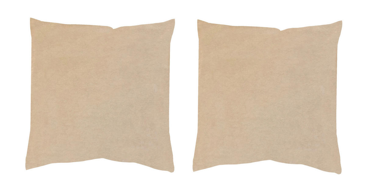 KISSENHÜLLEN-SET ELMER  - Naturfarben, Basics, Textil (50cm)