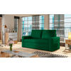 SCHLAFSOFA in Plüsch Grün  - Schwarz/Grün, Design, Kunststoff/Textil (150/90/90cm) - MID.YOU