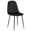 STOLSET 2 styck stål sammet  - svart, Design, metall/textil (44/88/53cm) - Livetastic