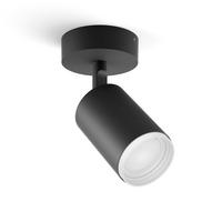 LED-SPOTKOPF Fugato 8,2/8,2/16,3 cm  - Schwarz, Design, Metall (8,2/8,2/16,3cm) - Philips HUE