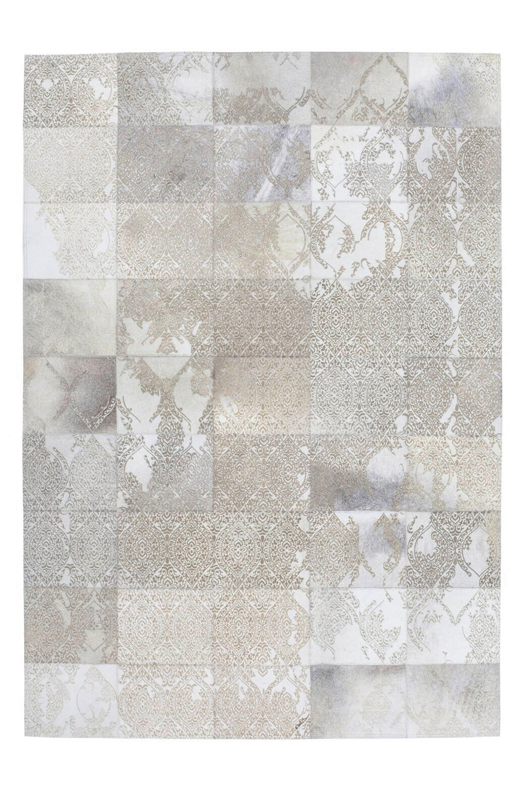 FLACHWEBETEPPICH 200/300 cm Silberfarben  - Silberfarben, Design, Leder/Textil (200/300cm) - Novel