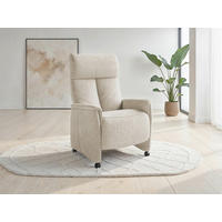 RELAXSESSEL in Textil Silberfarben  - Silberfarben/Schwarz, Basics, Kunststoff/Textil (76/114/84cm) - Sit & More