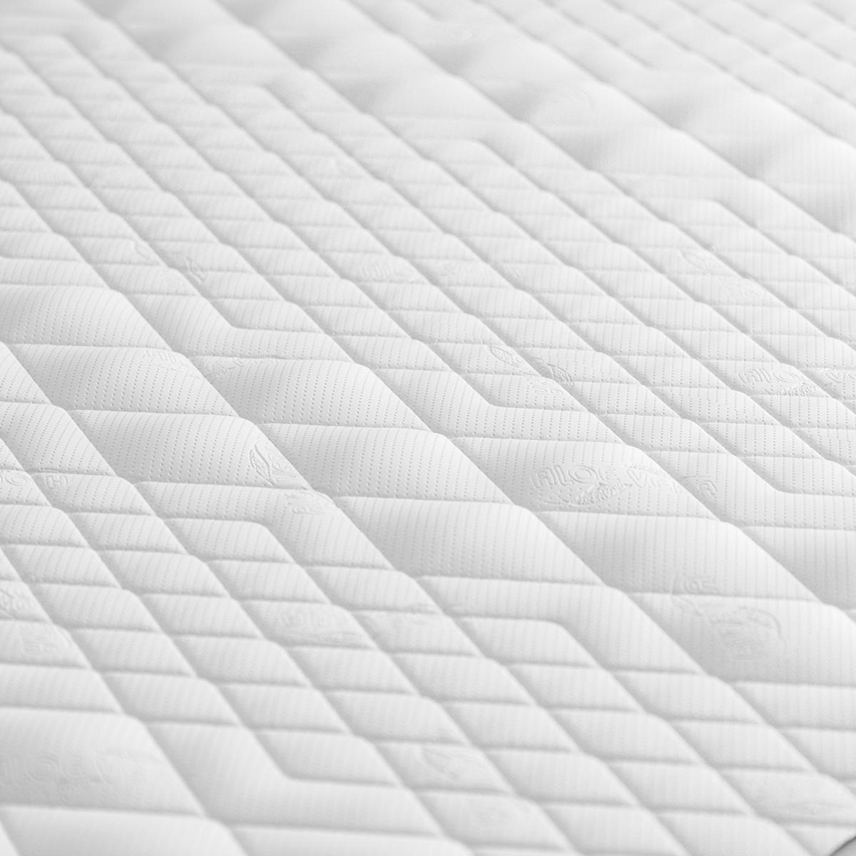 KALTSCHAUMMATRATZE XXL H2 90/200 cm Höhe ca. 18 cm  - Weiss, Basics, Textil (90/200cm) - MALIE