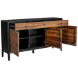 SIDEBOARD 160/87/40 cm  in Braun, Naturfarben, Schwarz  - Schwarz/Braun, Design, Holz/Metall (160/87/40cm) - Ambia Home