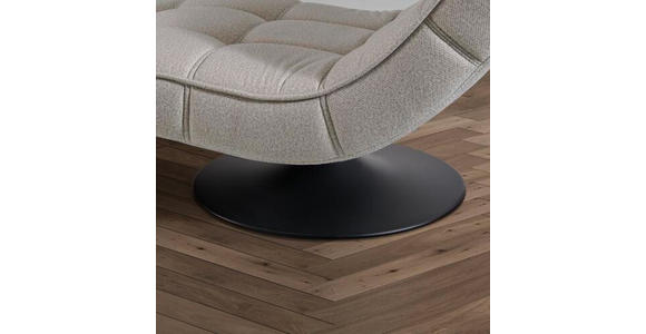 RELAXLIEGE in Webstoff Altrosa  - Schwarz/Altrosa, Design, Textil/Metall (74/86/162cm) - Hom`in