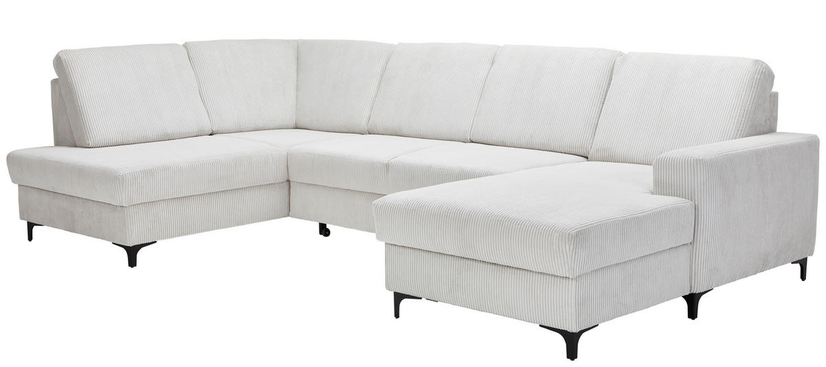 SOFFA i manchester cremefärgad  - svart/cremefärgad, Klassisk, metall/textil (185/317/167cm) - Livetastic