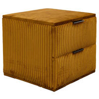 NACHTSCHRANK 51/46/51 cm, Currygelb,  - Currygelb/Schwarz, Design, Textil/Metall (51/46/51cm) - Esposa