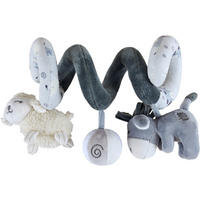 MOBIL TILL BABYSKYDD Diego&Molly  - vit/mörkgrå, Basics, textil (17cm) - Patinio