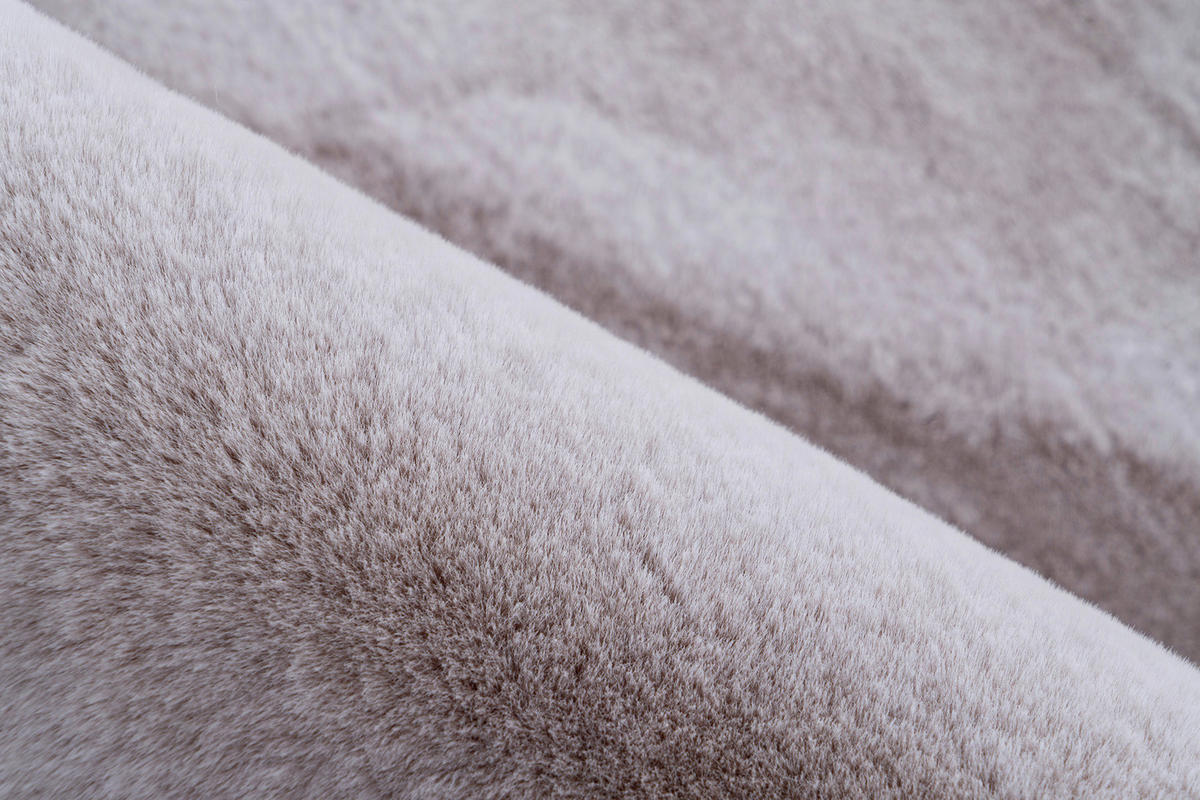 KOBEREC S VYSOKÝM VLASEM, 120/170 cm, růžová, bílá - bílá/růžová, Konvenční, textil (120/170cm)