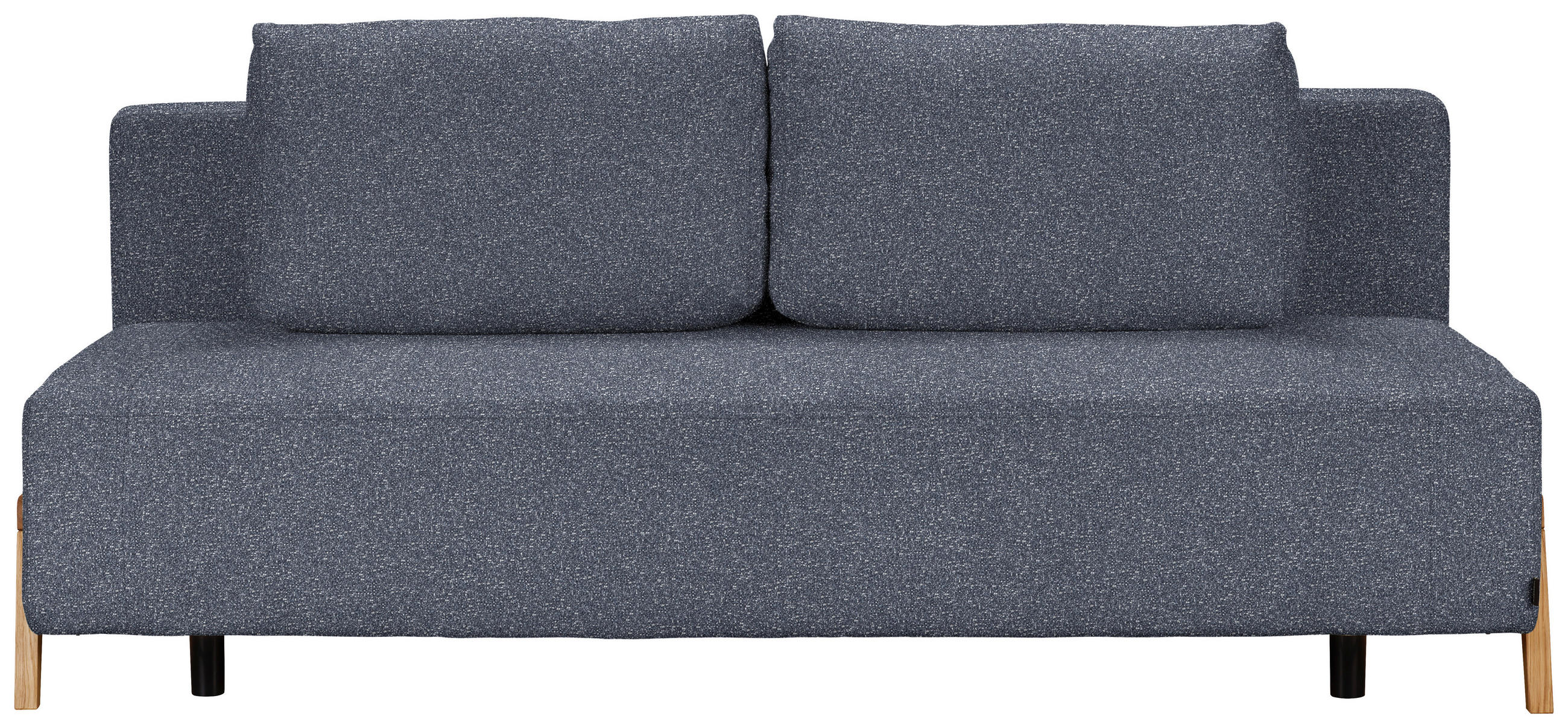 SCHLAFSOFA  in Bouclé Dunkelblau  - Naturfarben/Dunkelblau, Design, Holz/Textil (211/88/102cm) - Niels Andersson