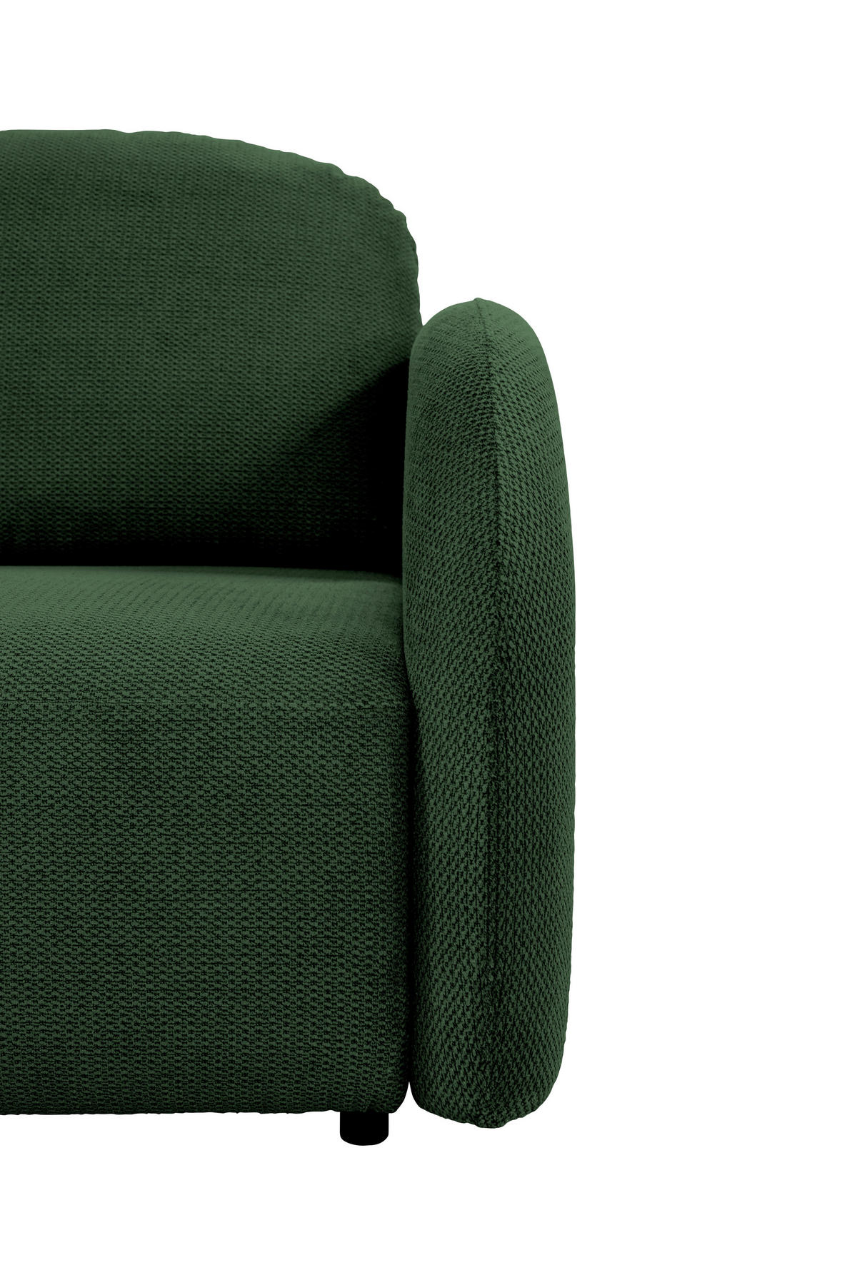 SCHLAFSOFA ROMA  mit Struktur Dunkelgrün  - Dunkelgrün/Schwarz, Design, Textil (230/90/105cm) - MID.YOU