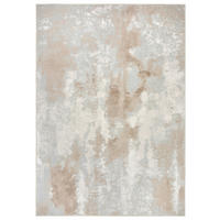 FLACHWEBETEPPICH LIVING-TREND Dunkelgrau, Graubraun  - Dunkelgrau/Graubraun, Design, Kunststoff/Textil (160/230cm) - Lindorug