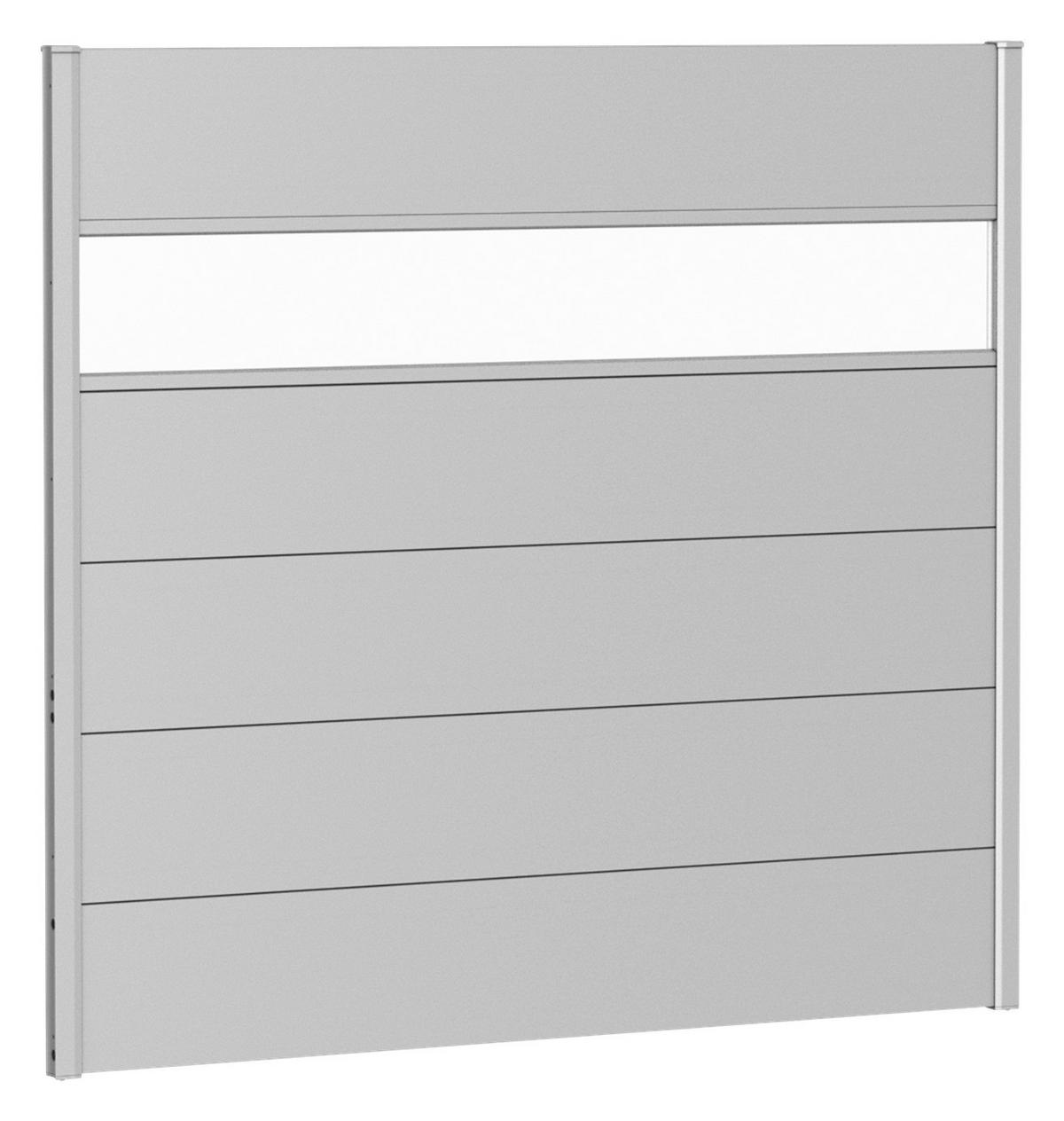 SICHTSCHUTZ - Silberfarben, Basics, Kunststoff/Metall (145/137/4,4cm) - Biohort