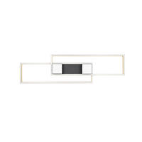 LED-DECKENLEUCHTE    100/28/8 cm  - Messingfarben/Goldfarben, Design, Metall (100/28/8cm) - Trio Leuchten