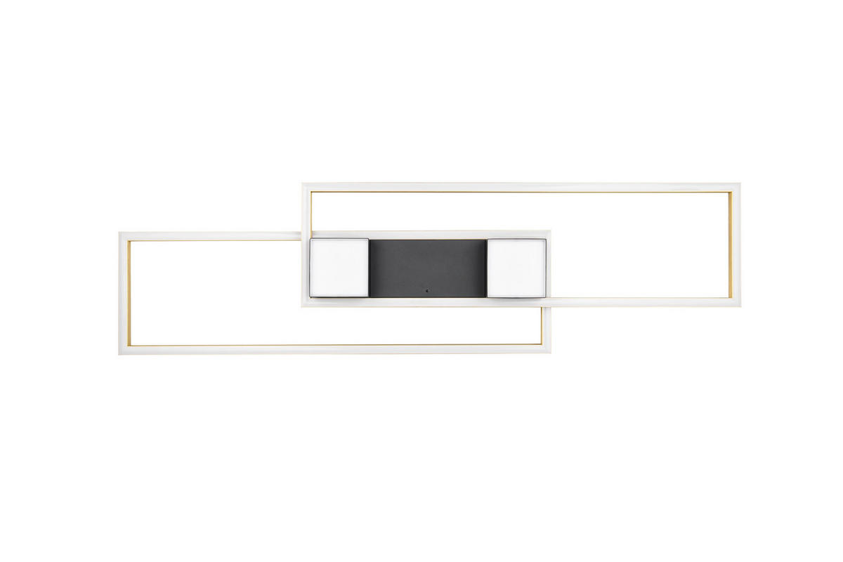 LED-DECKENLEUCHTE    100/28/8 cm  - Messingfarben/Goldfarben, Design, Metall (100/28/8cm) - Trio Leuchten