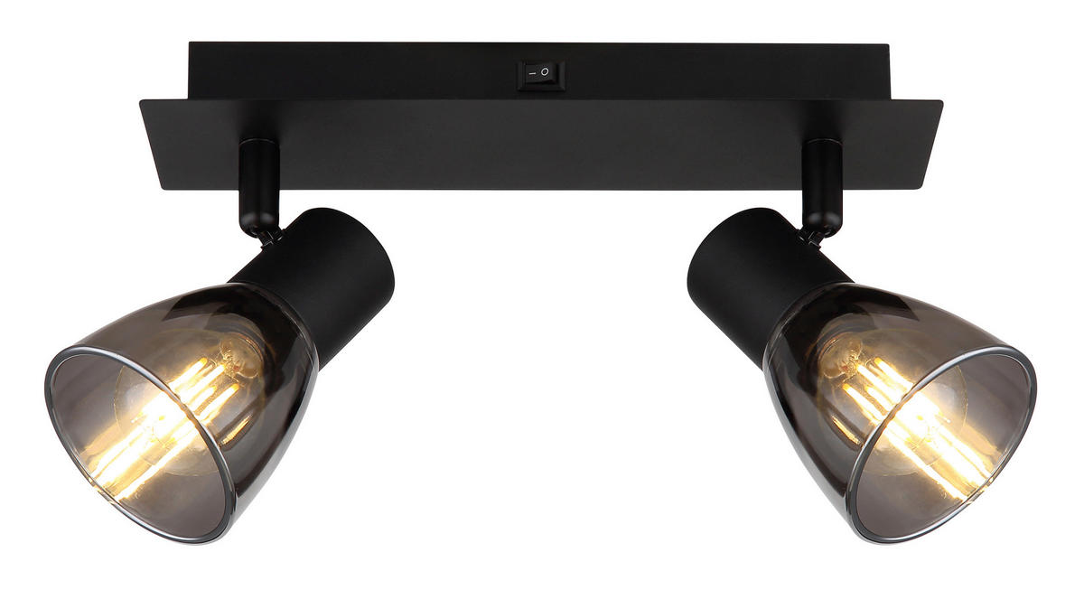 STRAHLER - Schwarz, Design, Glas/Metall (25/7/15,5cm) - Globo