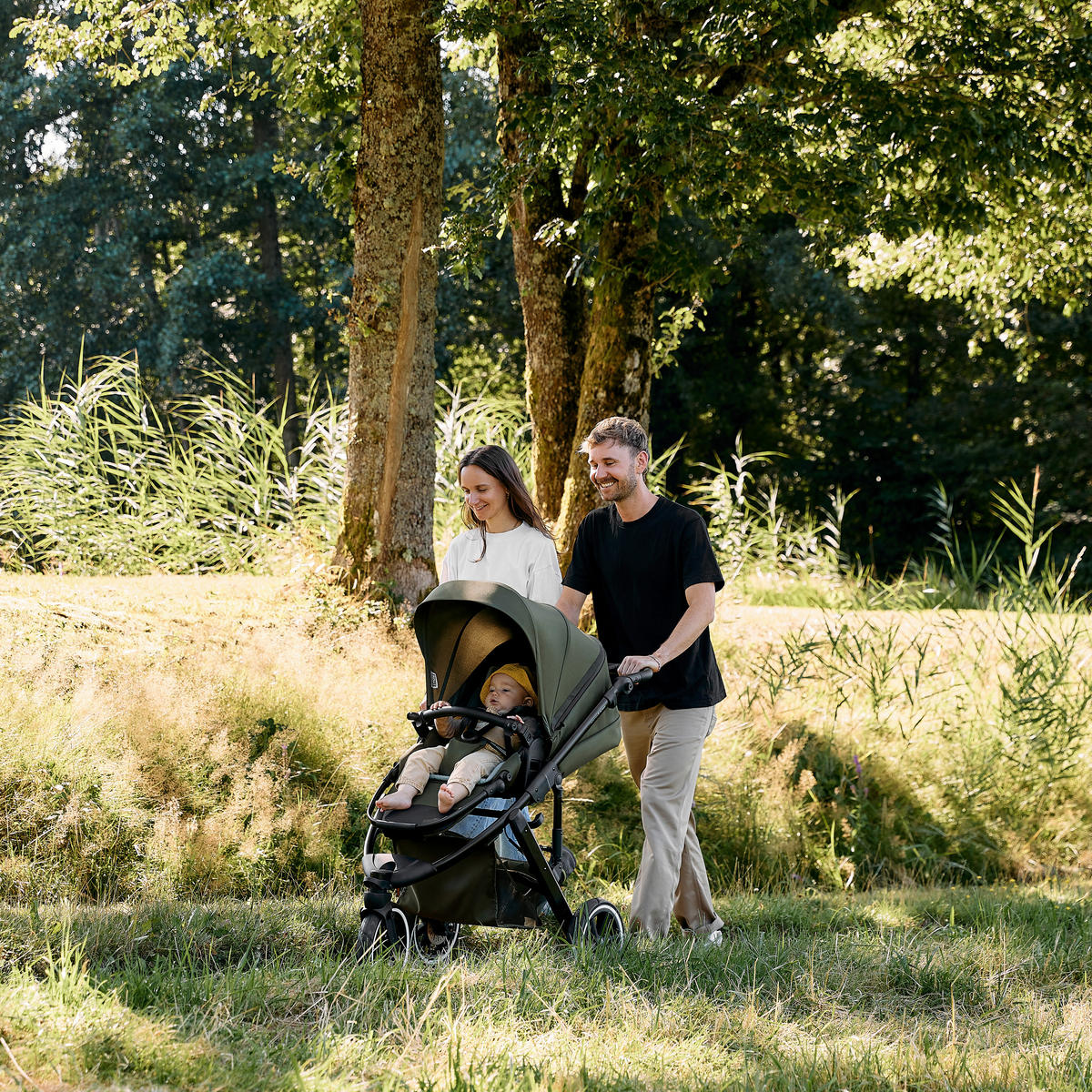 JOGGER Salsa 5 Run  - Schwarz/Olivgrün, Basics, Textil/Metall (65/122/95cm) - ABC Design