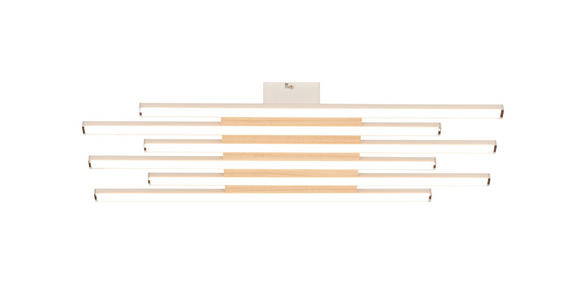 LED-DECKENLEUCHTE Chandler 60/22/6 cm  - Ecru/Weiß, Basics, Holzwerkstoff/Kunststoff (60/22/6cm) - Novel