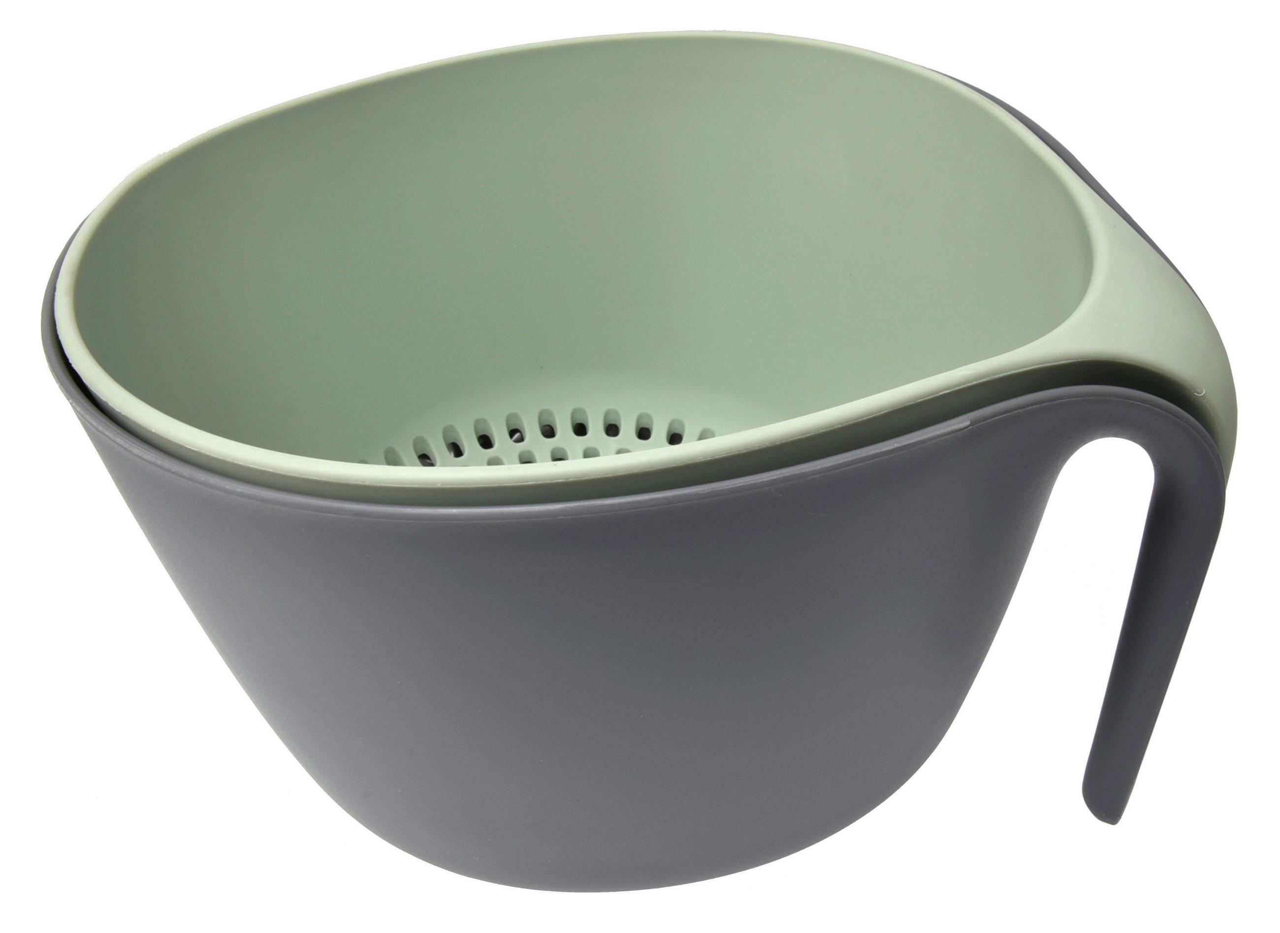 SCHÜSSELSET 2-teilig  - Grau/Grün, Basics, Kunststoff - Homeware Profession.