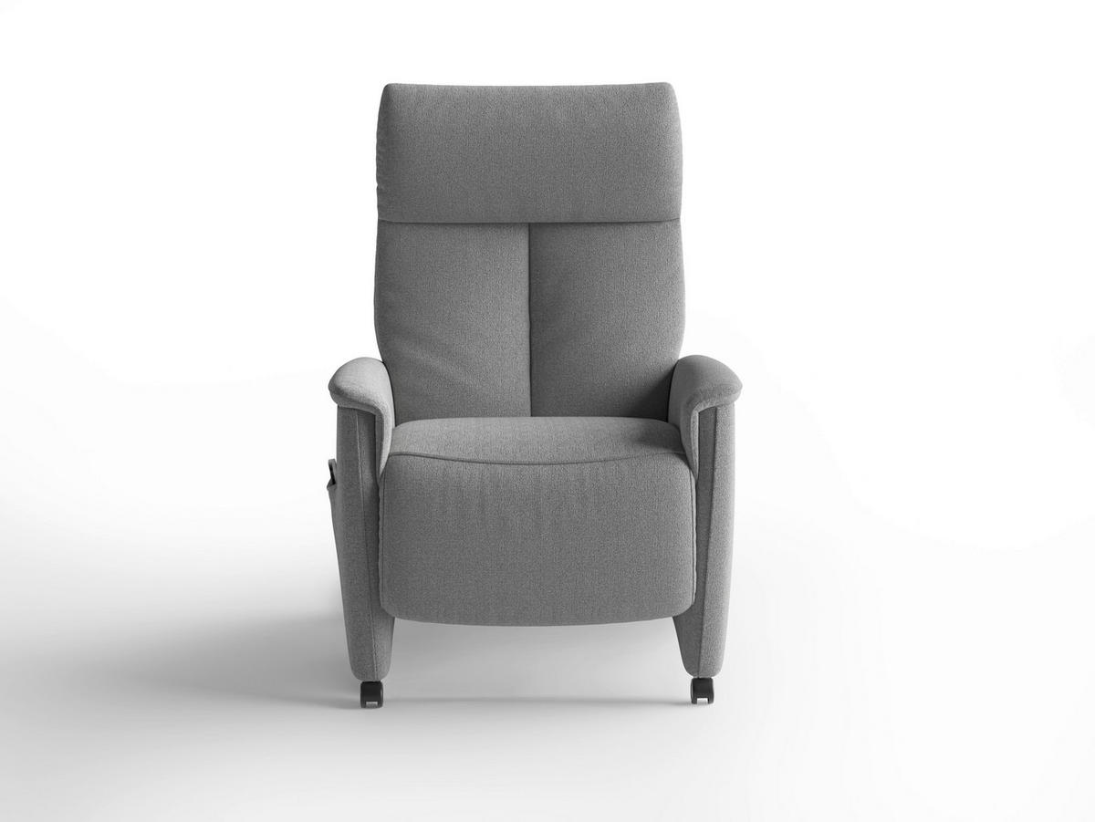 RELAXSESSEL in Textil Anthrazit  - Anthrazit/Schwarz, Basics, Kunststoff/Textil (76/114/84cm) - Sit & More