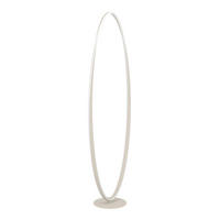 LED ÁLLÓLÁMPA - homokszínű/fehér, Design, műanyag/fém (142,5cm)